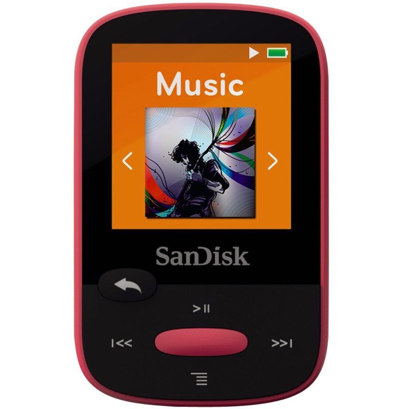 SanDisk 8GB Clip Sport MP3 Player - Pink