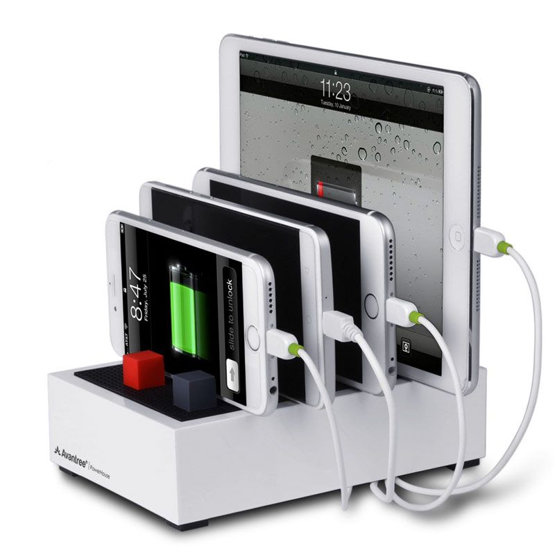 Avantree PowerHouse Multi Device USB Desk Charging Station - White