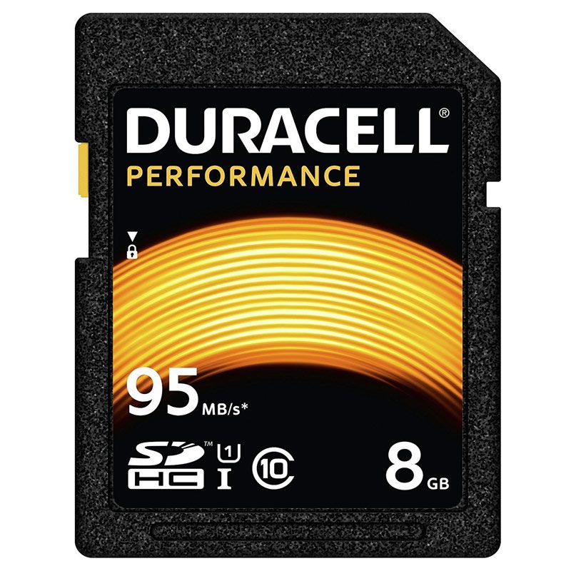 Duracell 8GB Performance SD Card (SDHC)