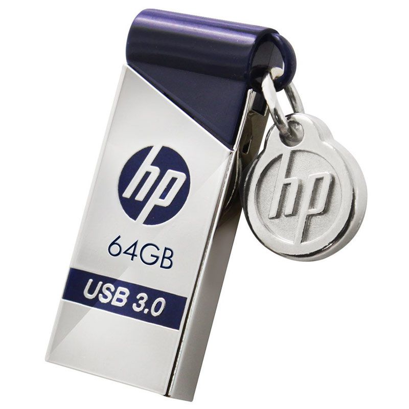 HP 64GB X715W Metallic USB 3.0 Flash Drive - 90MB/s - Silver/Purple