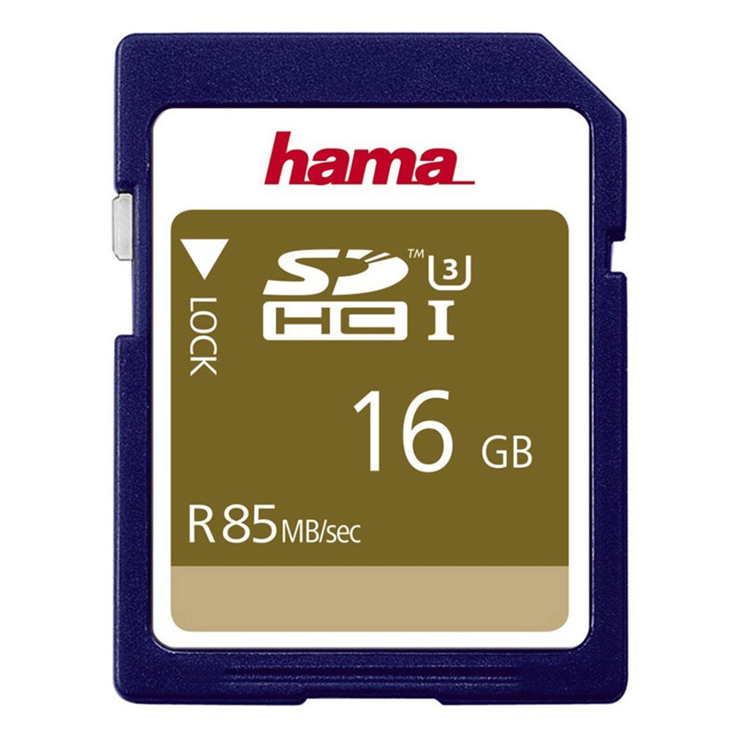 Hama 16GB SD Card (SDHC) UHS-I U3 - 85MB/s