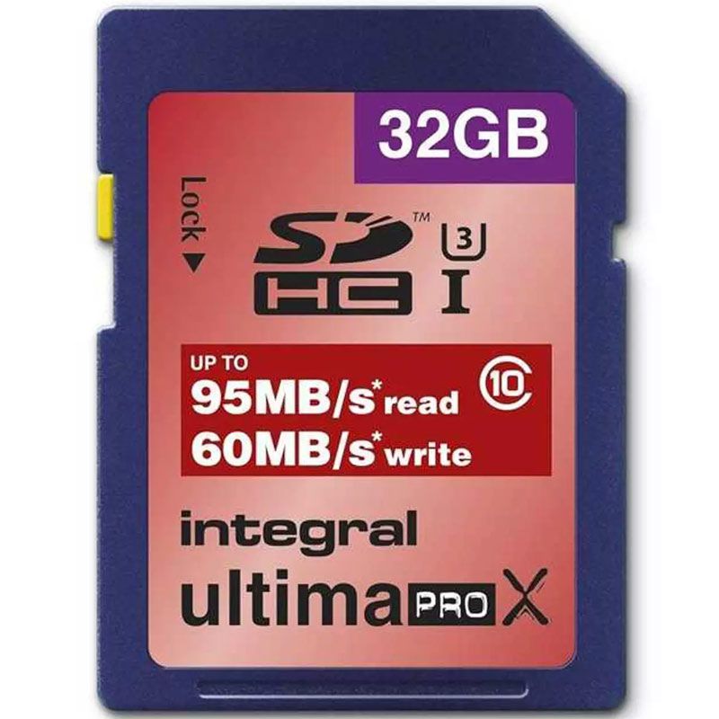 Integral 32GB UltimaProX SD Card (SDHC) UHS-I U3 - 95MB/s