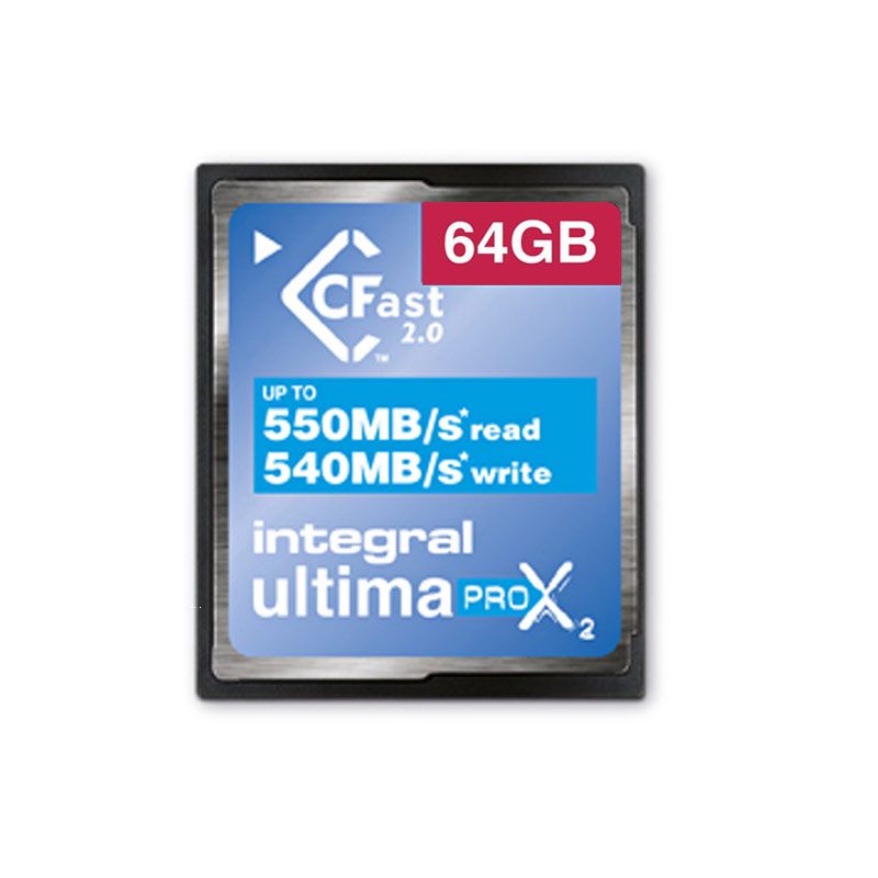 Integral 64GB UltimaPRO-X2 CFast 2.0 Card - 550MB/s