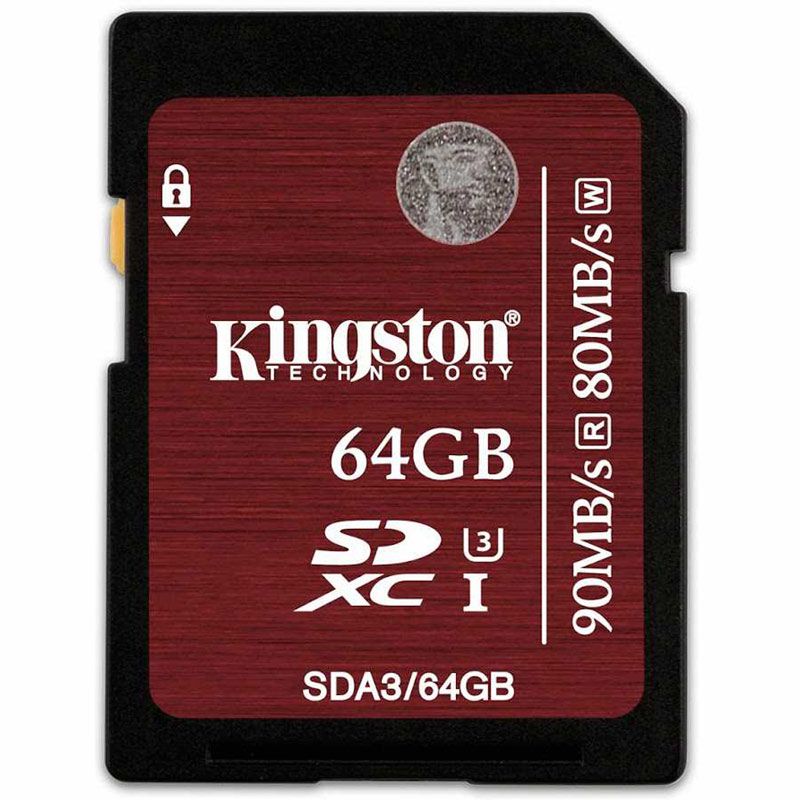 Kingston 64GB SD Card (SDXC) UHS-I U3 - 90MB/s