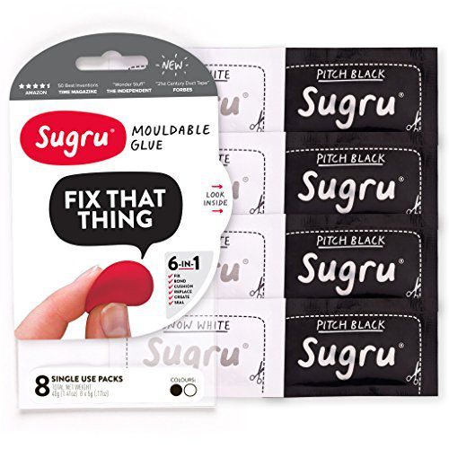 Sugru Moldable Glue Black/White - 8 Pack