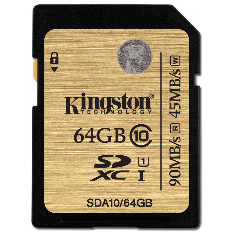 Kingston 64GB Ultimate SD Card (SDXC) - 90MB/s