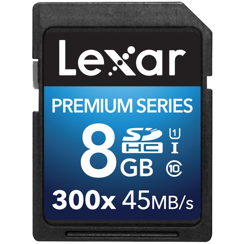 Lexar 8GB Premium II SD Card (SDHC) - 45MB/s
