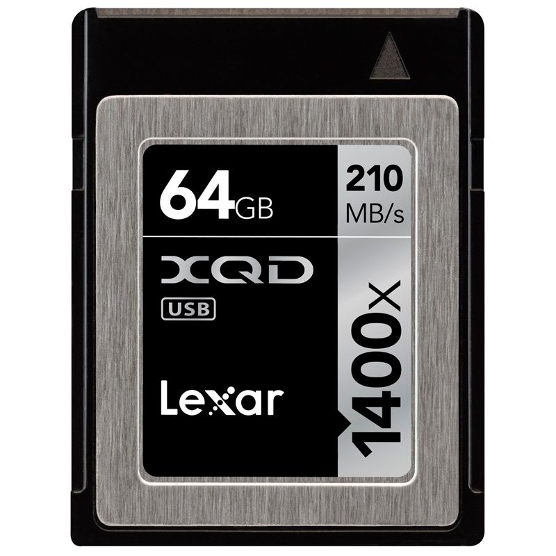 Lexar 64GB Professional 1400X XQD Card - 210MB/s