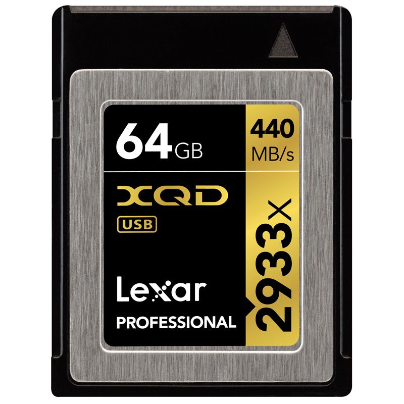 Lexar 64GB Professional 2933X XQD Card - 440MB/s