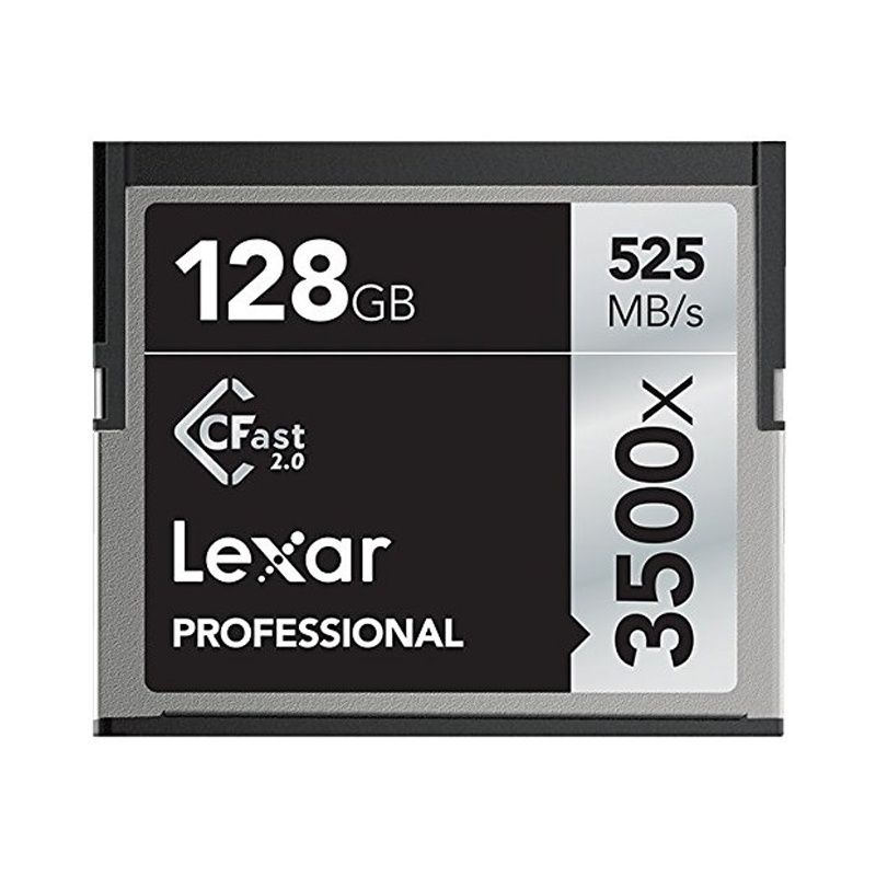 Lexar 128GB 3500X Professional CFast 2.0 Card - 525MB/s
