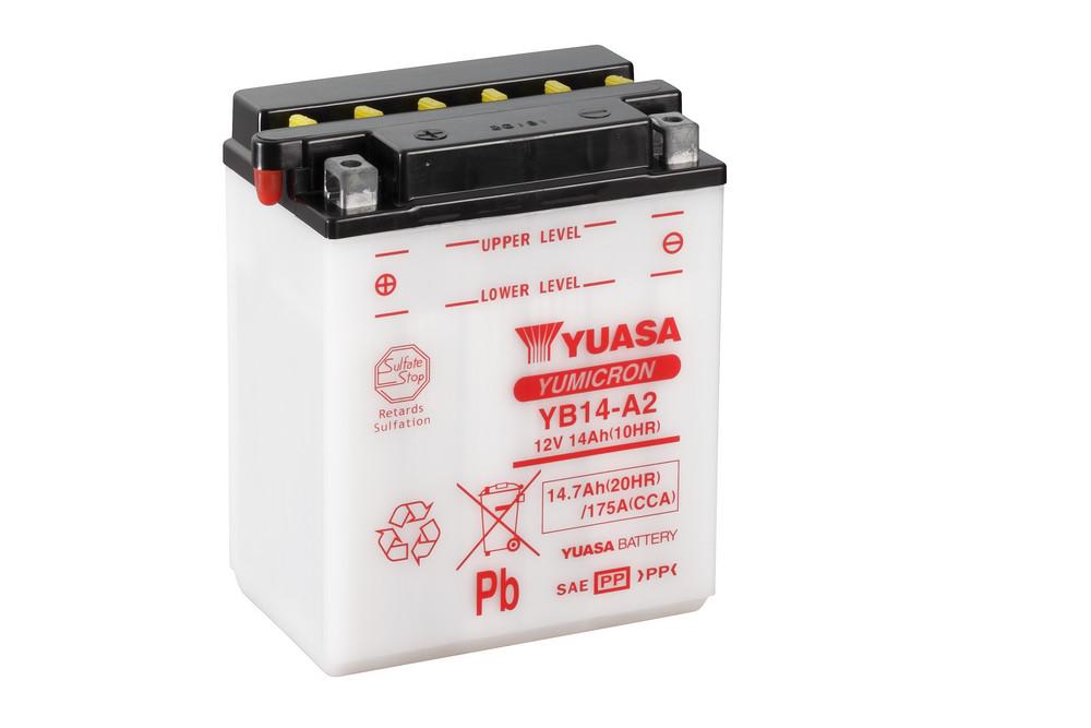 Yuasa YUAM2214H YB14-A2 Battery 