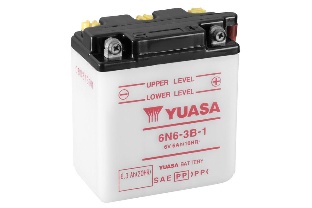 6N6-3B-1 - Conventional 6 Volt - Motorcycle & Power Sport - Batteries