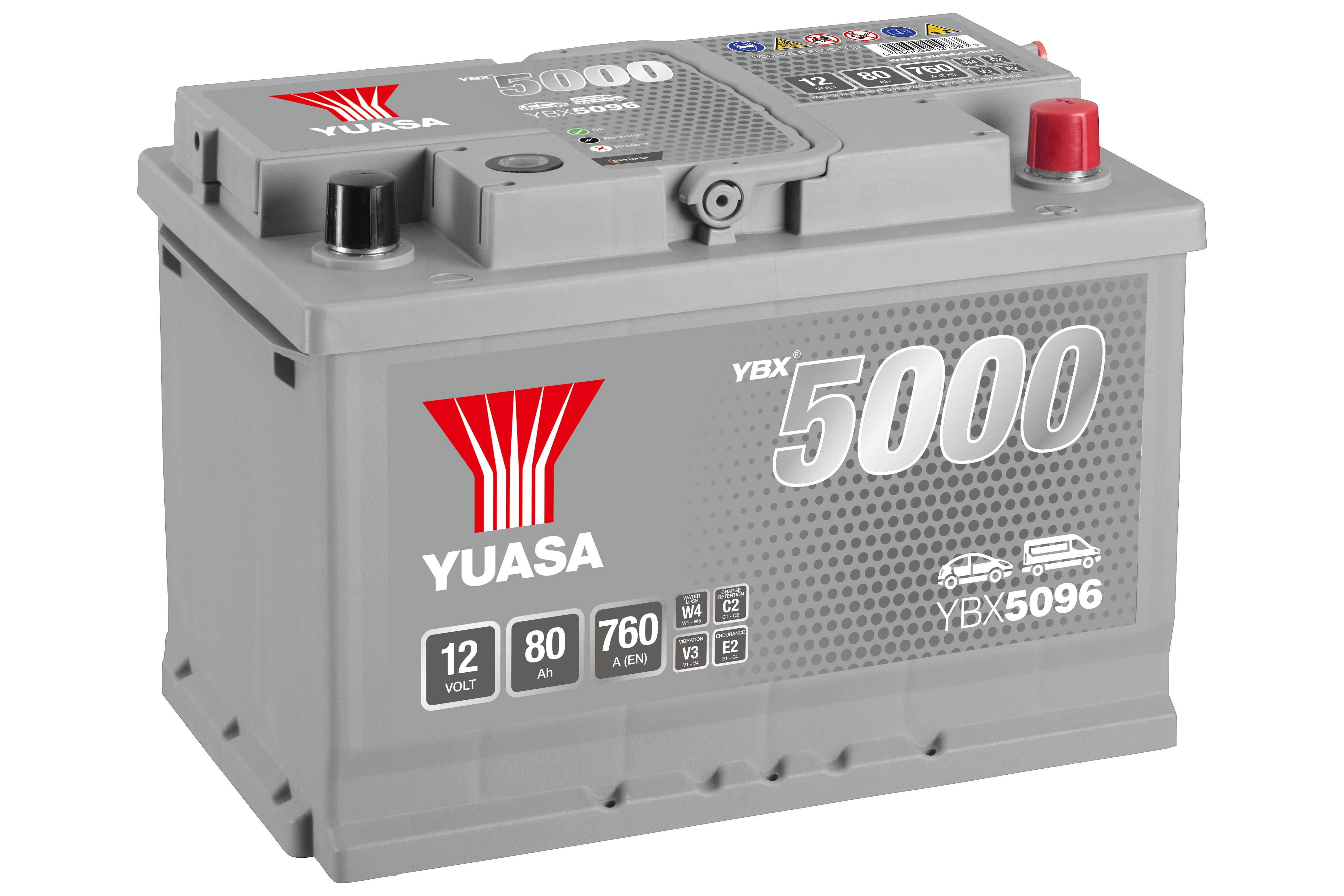 Batteries SMF argent haute performance YBX5000