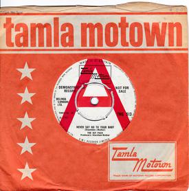 The Hit Pack - Never Say No To Your Baby / Let's Dance - Tamla Motown TMG 513 DEMO