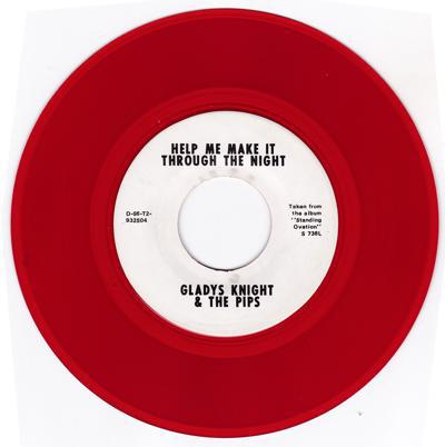 Help Me Make It Through The Night/ Same:  Red Vinyl Special Promo