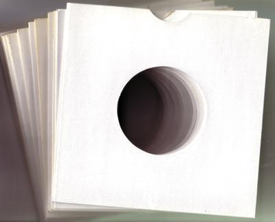 Image for 100 X New White Card Sleeves For 45s/ Shipped Within The Uk Only
