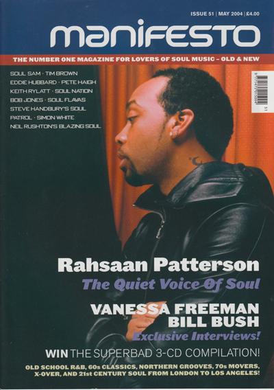 Manifesto Issues 51 May 2004/ Rahsaan Patterson Special