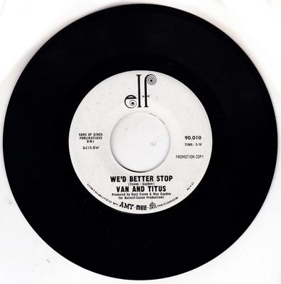 Image for We'd Better Stop/ I Need Your Loving