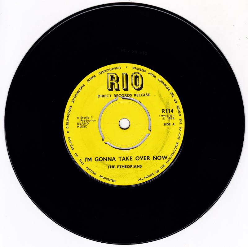 Etheopians / Jackie Mittoo And The Soul Bros. - I'm Gonna Take Over Now / Home Made - Rio R114 