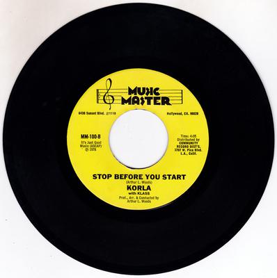 Image for Stop Before You Start/ No Other Woman
