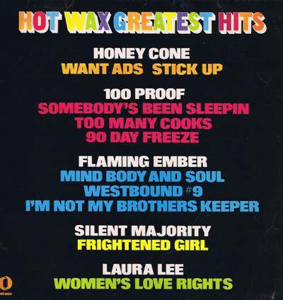 Hot Wax Greatest Hits/ Very Rare 1972 Uk Stereo Press