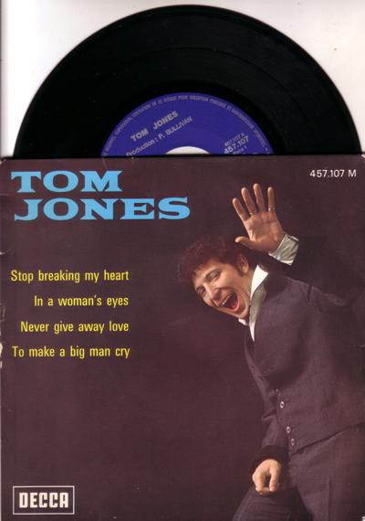 Tom Jones: 4 Track Ep With Cover/ To Make A Big Man Cry + Stop B