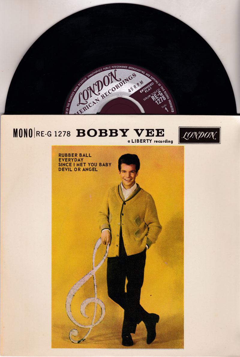 Bobby Vee/ 1960 Uk 4 Track Ep With Cover
