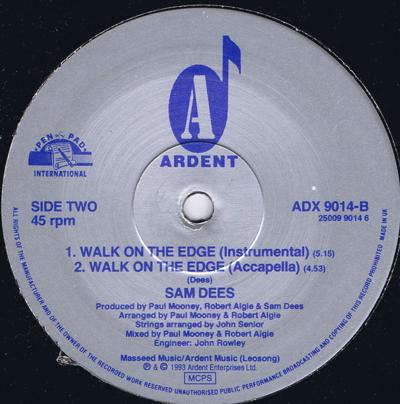 Walk On The Edge/ + Accapella +instrumental Vers