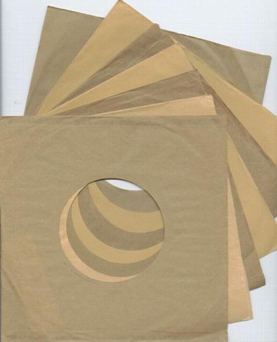 25 X Original 60s Usa Brown 45 Sleeves/ As Used By Independent Labels