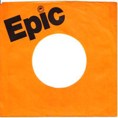Uk Epic Sleeve 1976 - 79/ Original Mid 70s Uk Sleeve