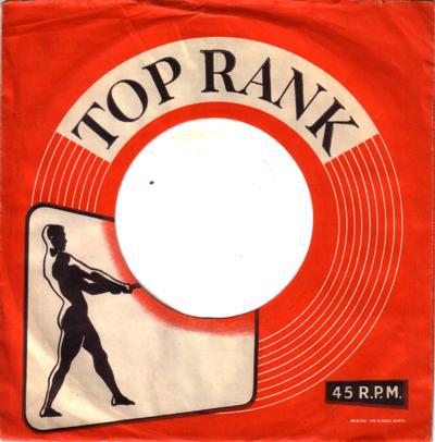 Top Rank Uk 45 Sleeve 1958 - 1960/ Original Company 45 Sleeve#
