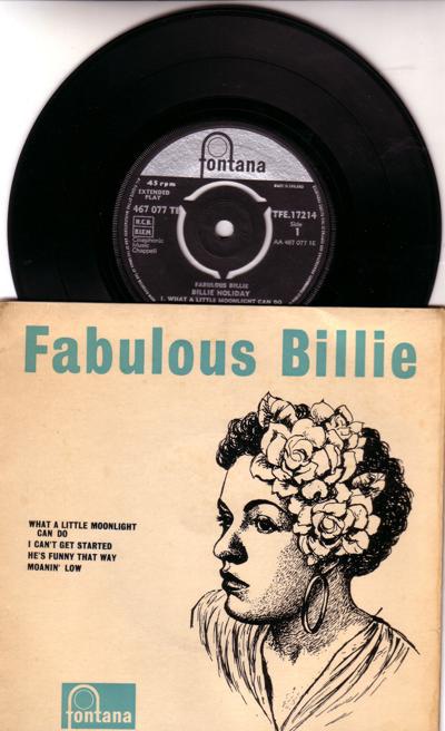 Fabulous Billie/ Uk 1959 4 Track Ep With Cover