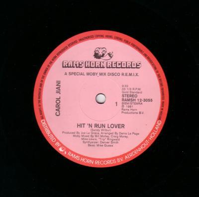 Image for Hit 'n Run Lover/ High Cost Of Loving