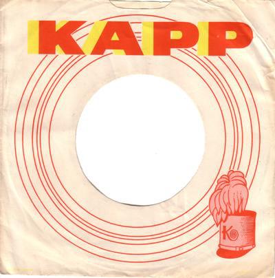 Kapp Original Usa 45 Sleeve 1960 - 62/ Original 45 Sleeve