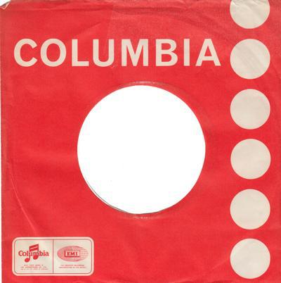Columbia Uk Original Sleeve 1968 To 1973/ Original Company Sleeve