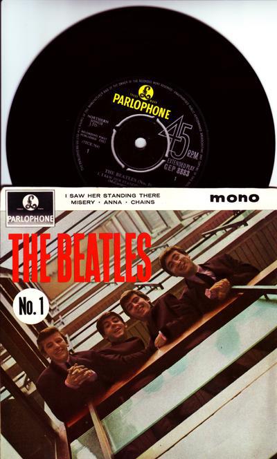 Beatles No 1/ 1963 4 Track Ep With Cover