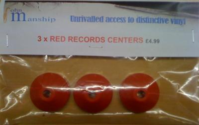 70's Red Record Centers/ 3 X Record Centers