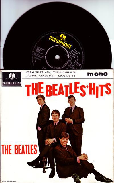 The Beatles' Hits/ Original 1963 Uk Ep With Cover