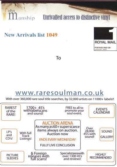 New Arrivals Paper Sales List/ List May 2010
