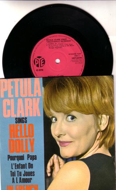 Hello Dolly In French/ 1964 Uk 4 Track Ep With Cover
