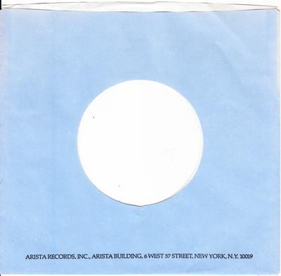Arista Sleeve For Usa 45s 1974 Onwards/ Original Company Sleeve 1974 O