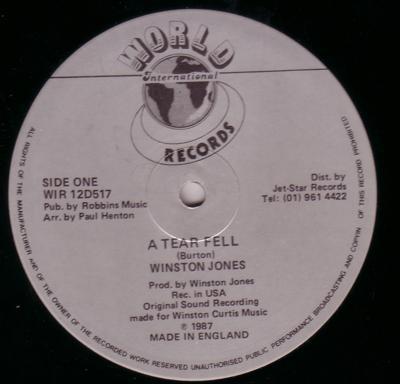 Image for A Tear Fell/ My Special Prayer + You Keep M