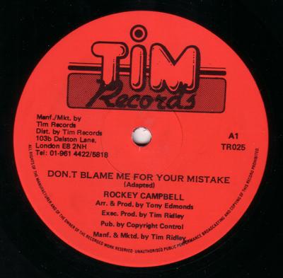Image for Don't Blame Me For Your Mistake/ The Other Side