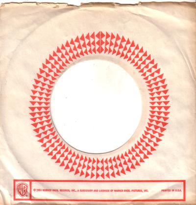 Original Warner Brothers Sleeve 1964-68/ Authentic 1964 Usa Sleeve