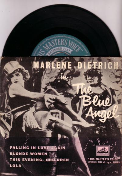 The Blue Angel/ Original 1957 4 Track Ep