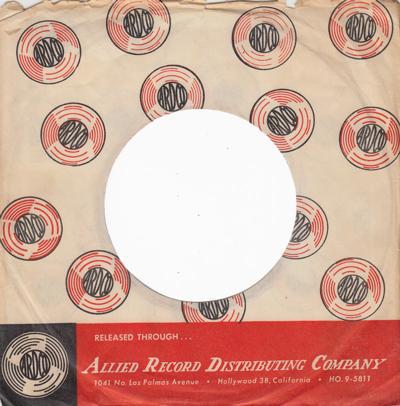 Allied Record Distributing Company/ Early 60's