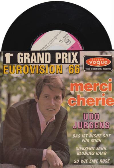Merci Cherie/ 1966 French 4 Track Ep + Cover