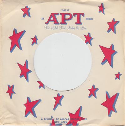Apt Records Sleeve 1957 To 1961/ Original Company Sleeve