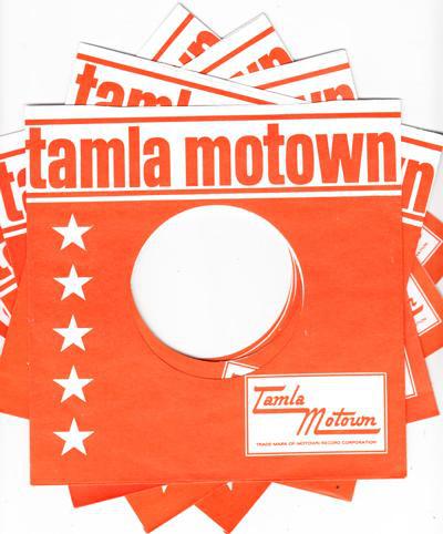 5 X Replica Uk Tamla Motown Sleeves/ Repro 1965 - 67 Orange Sleeves
