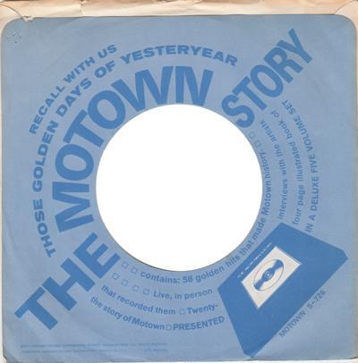 Usa Motown Story Advertising Sleeve./ 1971 Usa 45s For 1971